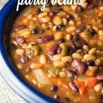 Crock Pot Party Beans: The PERFECT dish for any potluck! Fantastic flavor. Everyone will want this recipe.