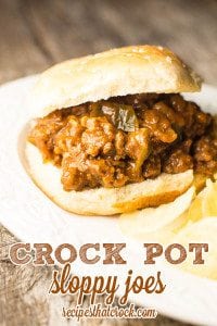 Crock Pot Sloppy Joes: Perfect recipe for a crowd. This is our go to foolproof crock pot recipe for sloppy joes. Perfect homemade sloppy joe sandwiches every time.