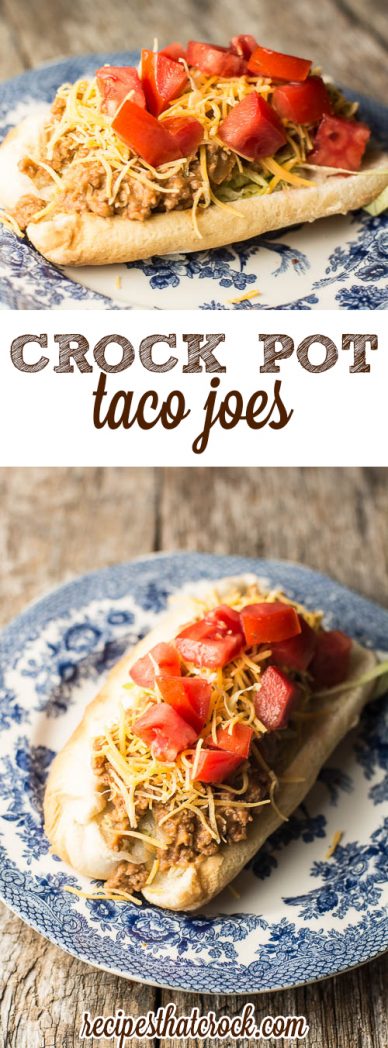 Crock Pot Taco Joes - These aren't your mama's sloppy joes! Delicious sandwiches for a crowd