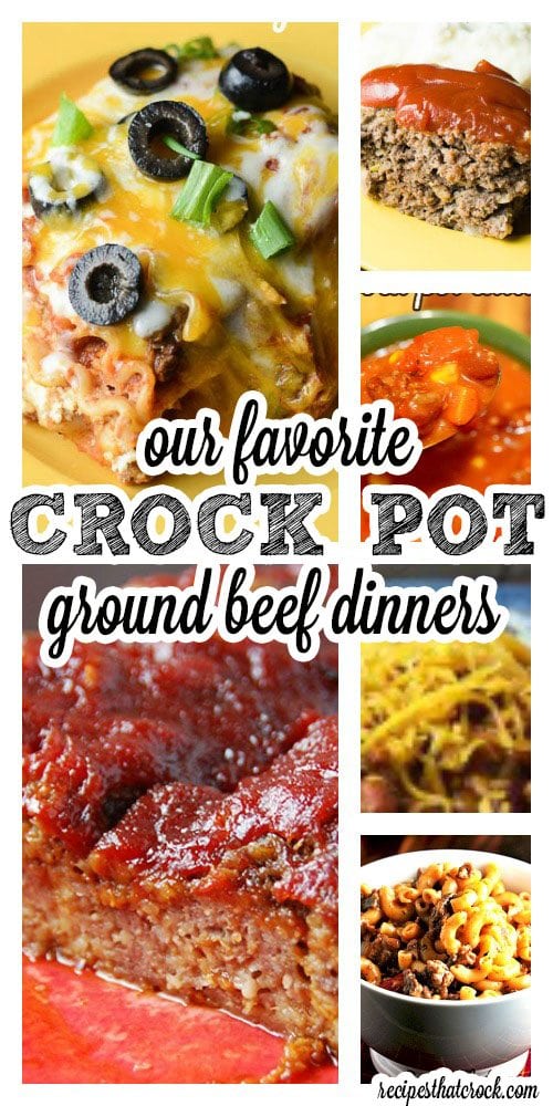 Crock Pot Ground Beef Dinners: Ground beef dinners are affordable, versatile and delicious! They also happen to be some of our favorite winter comfort foods. We love ground beef around here and all the great recipes you can make with it. So, we have rounded up our ground beef favorites just for you!