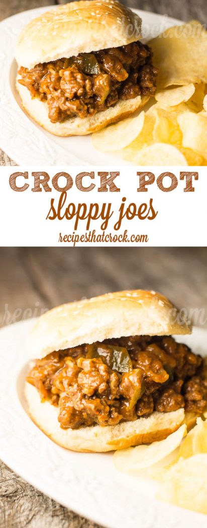 Crock Pot Sloppy Joes: Perfect recipe for a crowd. This is our go to foolproof crock pot recipe for sloppy joes. Perfect homemade sloppy joe sandwiches every time.