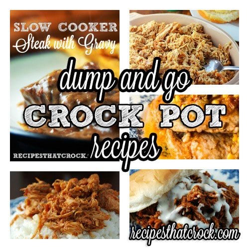 Our Favorite Dump and Go Crock Pot Recipes- Ready to cook in 5 minutes or less!