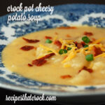 Do you love a good potato soup but a little hesitant to give it a try? This Crock Pot Cheesy Potato Soup is a simple recipe to throw into the crock pot that is great for beginners. You will be shocked at how easy it is to make this homemade potato soup from scratch!