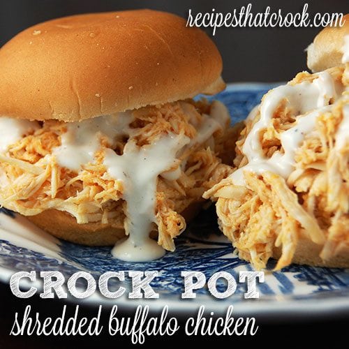 Crock Pot Shredded Buffalo Chicken
