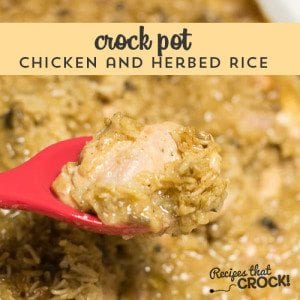 Crock Pot Chicken and Herbed Rice - Your rice lovers will love this traditional dish with our trick for super tender chicken every time!