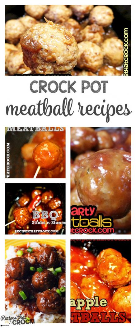 Crock Pot Meatball Recipes: Tons of great ways to make meatballs options from savory to sweet.