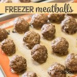 Freezer Meatballs - Perfect to add to your spaghetti or throw in your crock pot for a great appetizer. Great alternative for those that don't like store bought frozen meatballs.