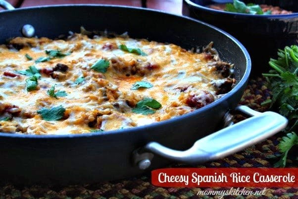 spanish rice casserole & beans 018