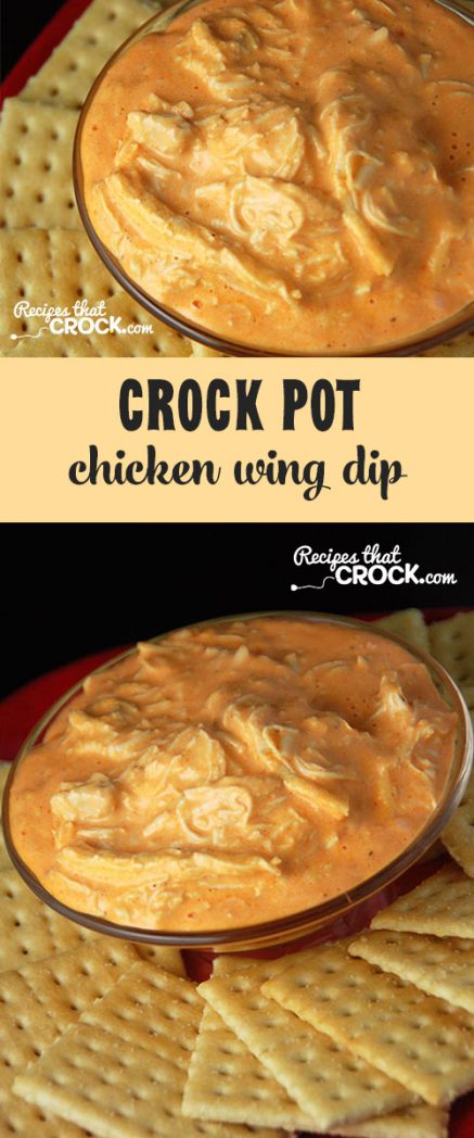 This Crock Pot Chicken Wing Dip is the BEST chicken wing dip ever!