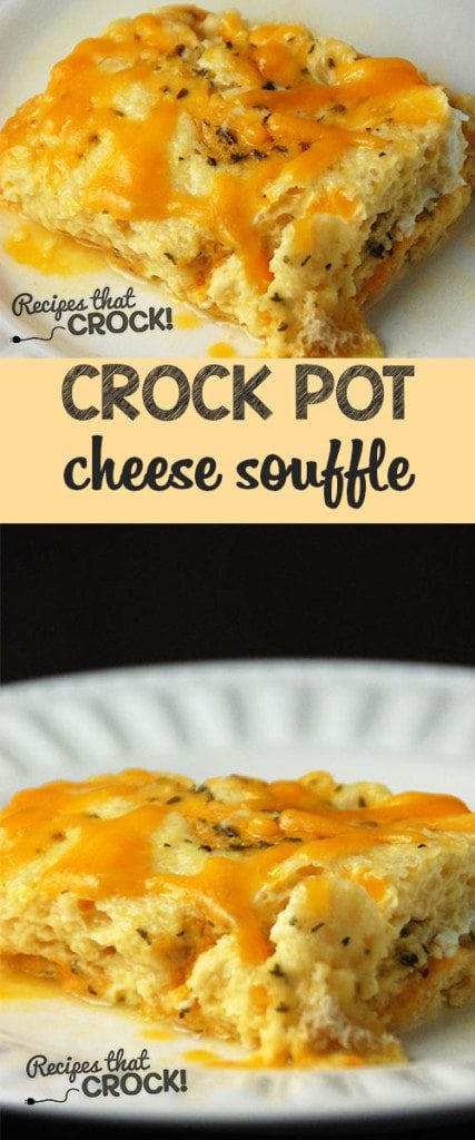 Super easy Crock Pot Cheese Souffle that everyone will love!