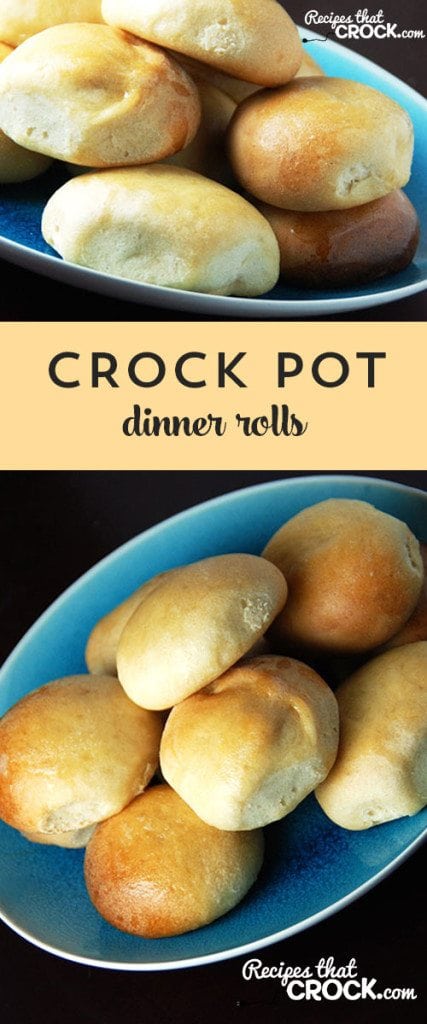 Free up your oven with these easy Crock Pot Dinner Rolls!