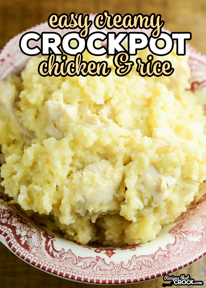 Easy Creamy Chicken Rice Casserole! So simple to throw together. via @recipescrock