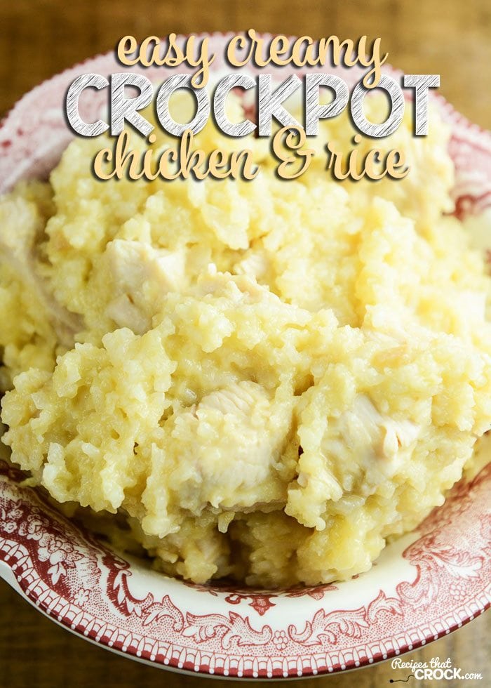 easy chicken and rice crock pot recipe
