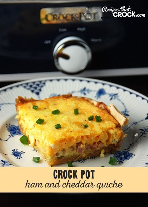 Simple Ham and Cheddar Quiche the whole family will love!