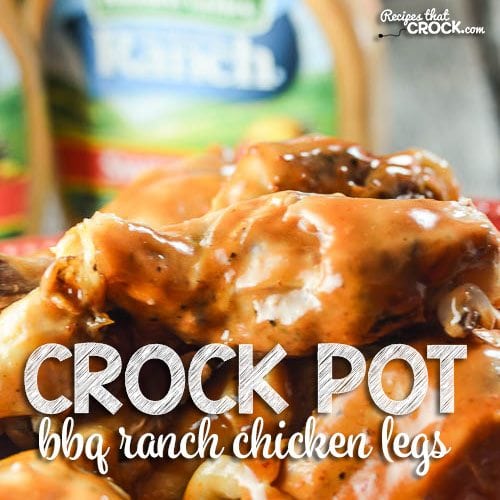 Crock Pot BBQ Ranch Chicken Legs: This is the perfect recipe to feed a crowd! The chicken is fall apart tender and so flavorful! The tangy flavors of barbecue sauce pair perfectly with the creamy ranch with a hint of sweet chili. #ad #FavRanchFlav