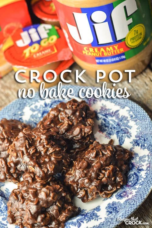 Crock Pot No Bake Cookies: Are you looking for a fool-proof no bake cookie recipe but you are tired of standing at the stove stirring the pot? Our Crock Pot No Bake Cookies are also stir free! Throw the ingredients in as directed, and let your slow cooker do the prep! Then scoop out your cookies like usual and you have the perfect on-the-go sweet treat all summer long!