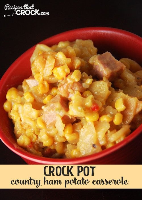 This Crock Pot Country Ham Potato Casserole is an all-in-one meal that everyone will love!