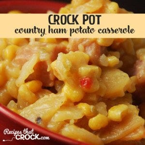 This Crock Pot Country Ham Potato Casserole is an all-in-one meal that everyone will love!