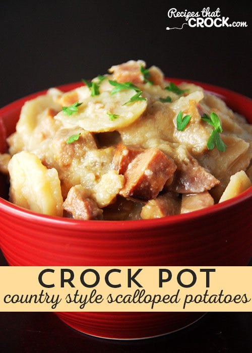 Delicious Crock Pot Country-Style Scalloped Potatoes!