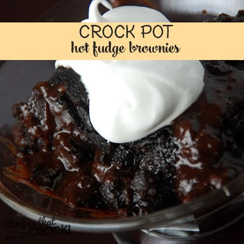 Delicious Crock Pot Hot Fudge Brownies everyone will love!