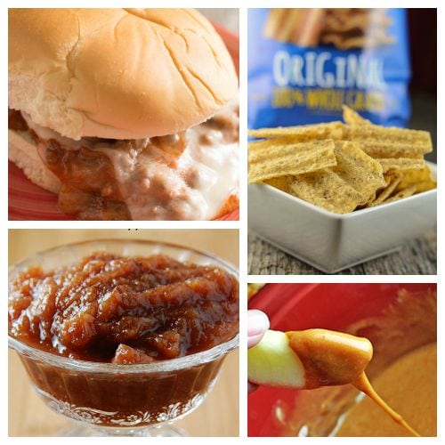 Easy Meal Ideas featuring Our Favorite Crock Pot Sandwiches! Five complete meal ideas including sides and desserts.  #ad #UniqueInEveryWave @sunchips0160