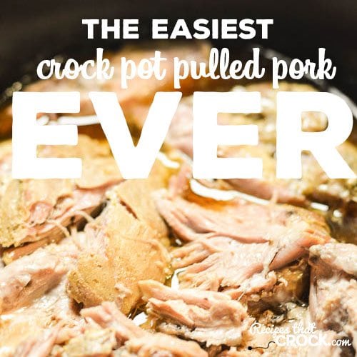 The Easiest Crock Pot Pulled Pork you will ever make!