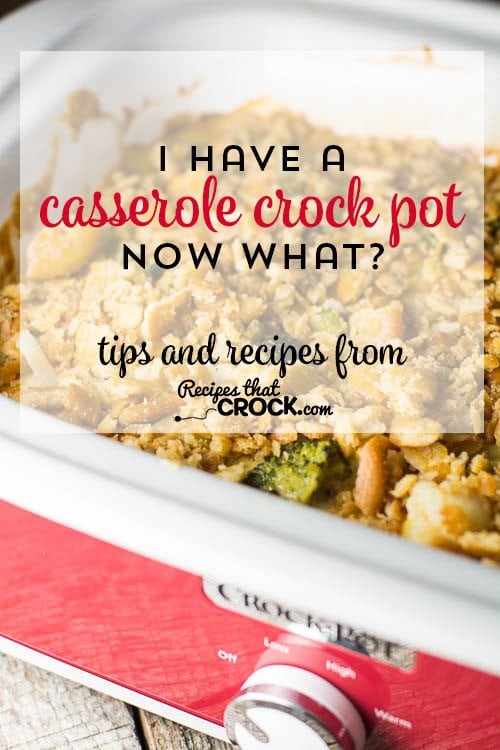 Do you have a Casserole Slow Cooker or want one of a fun new Casserole Crock Pot but you aren't sure what to do with it? Readers ask us questions all the time about it, so we decided to pull together a Casserole Slow Cooker 101 post full of tips and recipes for all you new (or future) proud owners. Pin to save as a resource.