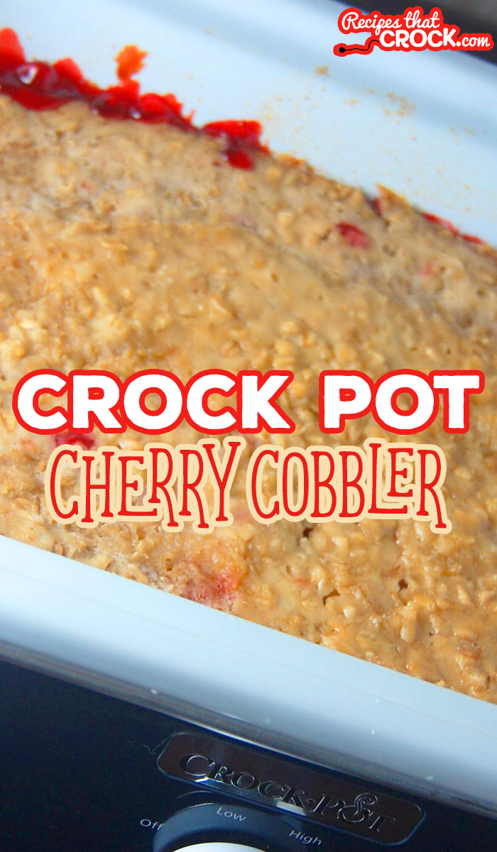 Are you looking for a great slow cooker dessert recipe that is super easy to throw together? Our Crock Pot Cherry Cobbler is the perfect sweet treat.