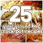 Great Ground Beef Crock Pot Recipes from some of our favorite food bloggers! Meatloaf, Cowboy Beans, Sloppy Joes, Chili, Taco Gorp, Lasagna, Bacon Cheeseburger Dip and much, much more!
