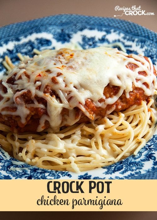 This Crock Pot Chicken Parmigiana is a delicious way to have an Italian meal from your slow cooker!