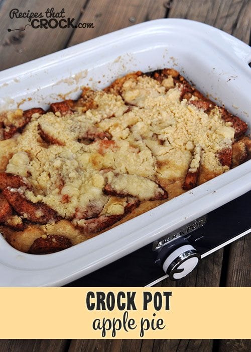 This Crock Pot Apple Pie is a delicious treat for the whole family!