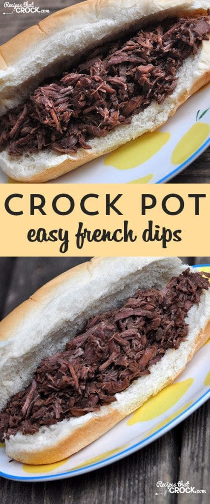 These Easy Crock Pot French Dips are super easy and super delicious!