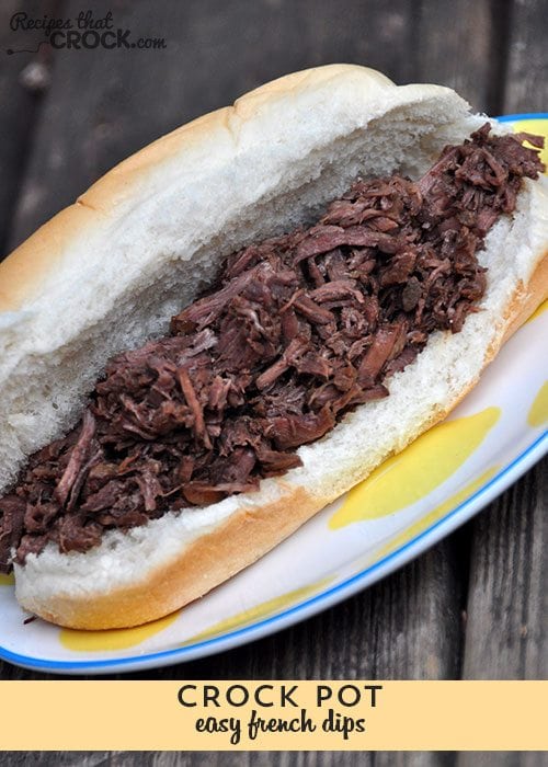 These Easy Crock Pot French Dips are super easy and super delicious!