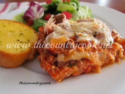 Lasagna (Crock Pot) thecountrycook