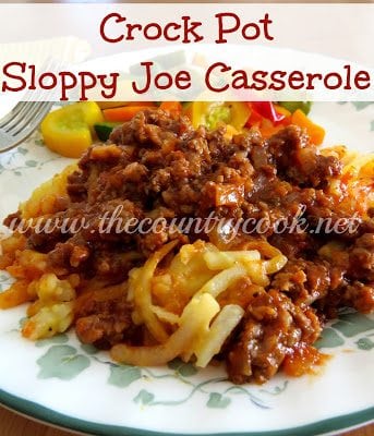Sloppy Joe Casserole (with graphics, copyright, www.thecountrycook.net)
