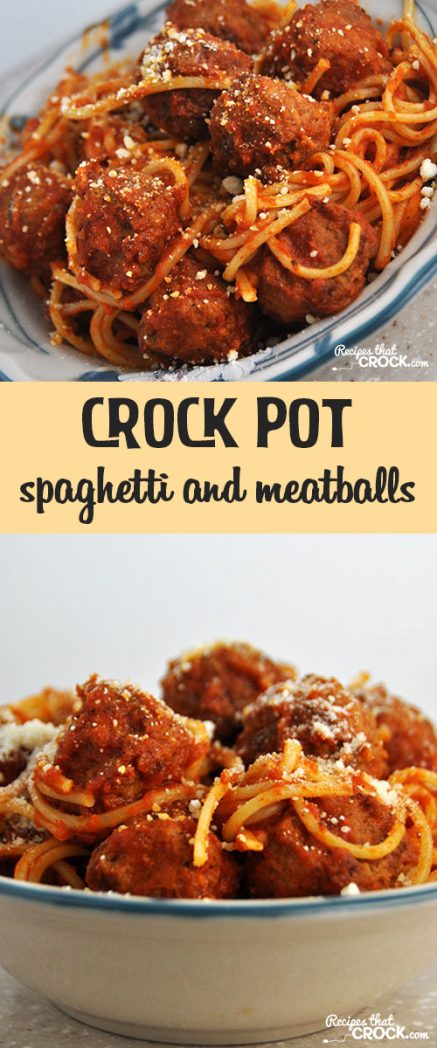 This Crock Pot Spaghetti and Meatballs is the best we have ever had!