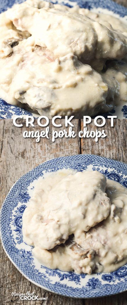Crock Pot Angel Pork Chops: If you are a fan of Angel Chicken you are going to love this creamy pork chop spin on one of our all time favorite recipes!