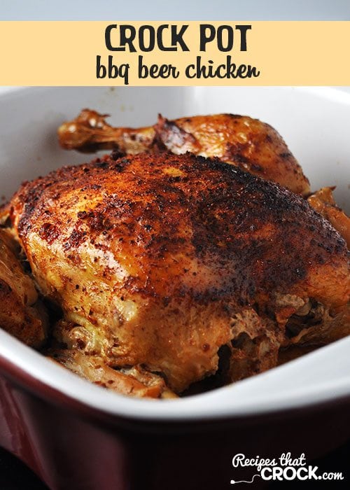 Young and old will love this delicious (and easy!) Crock Pot BBQ Beer Chicken!