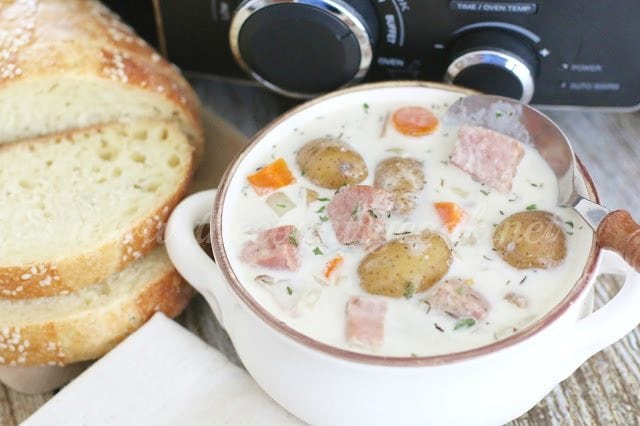 Crock Pot Potato & Ham Soup (copyright)
