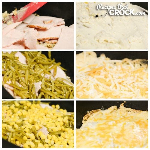 Crock Pot Farmers Pie is an easy casserole to throw in the slow cooker that everyone loves. It is a great everyday meal and also a great way to use Thanksgiving or Holiday leftovers!