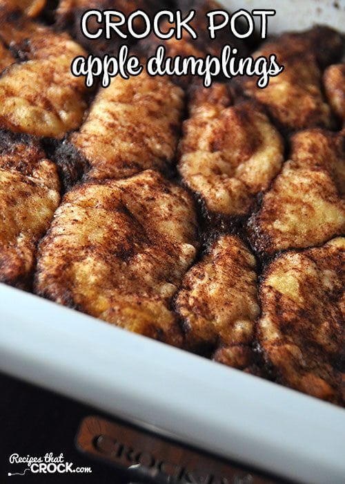 This Crock Pot Apple Dumplings recipe is a family favorite you don't want to miss!