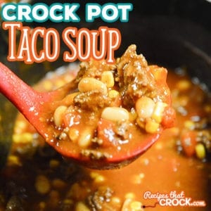 This Easy Crock Pot Taco Soup is so simple to throw together and delicious after a long day! Substitute your favorite beans for special flavor every time!