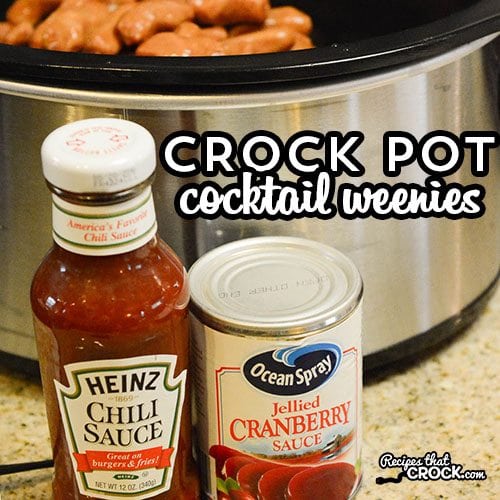 These Crock Pot Cocktail Weenies are a simple dish to throw together for a party. Three ingredients and your slow cooker does all the work for you!