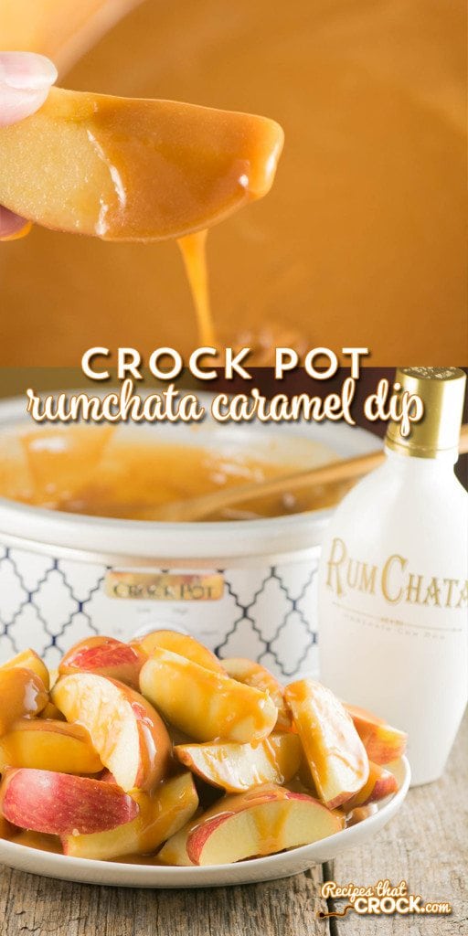 This Crock Pot Rumchata Caramel Dip is incredible! So easy to make and such a fantastic dessert recipe!