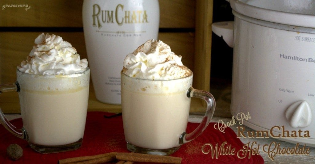 Crock Pot Rumchata White Hot Chocolate