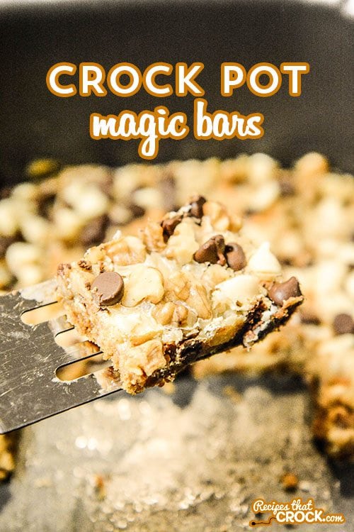 These Crock Pot Magic Bars are an awesome little sweet treat!