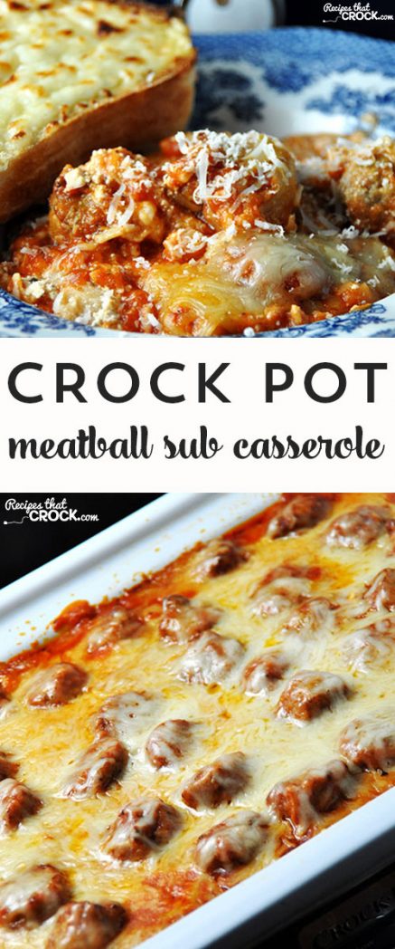 If you love meatball subs, then you want to check out this awesome Crock Pot Meatball Sub Casserole
