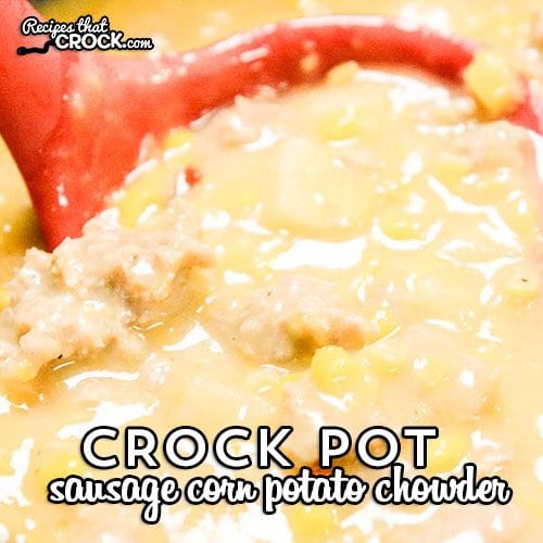 If you love chowder, you are going to LOVE this Crock Pot Sausage Corn Chowder! Don't let how simple it is to make fool you, it is deeeelicious!