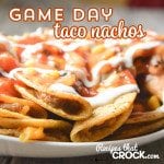 Check out these Crock Pot Game Day Tacos! They are so easy to make and are such a crowd pleaser!
