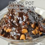 If you love chocolate and peanut butter, then this Crock Pot Chocolate Peanut Butter Lava Cake is going to be your ultimate dessert!